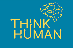 The brand logo for the upcoming Think Human eventm.