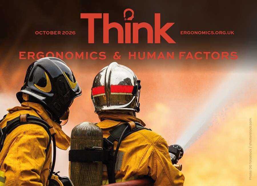 The Think September masthead sits over a picture of a close up of a concert violinist playing. The image shows two firefighters using a hose to spray water on a large fire.